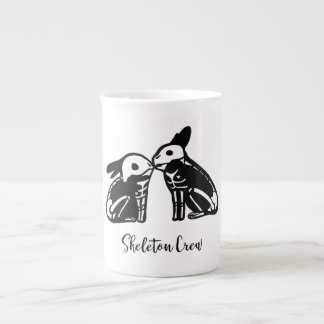 Skeleton Crew Bunnies Bone China Mug