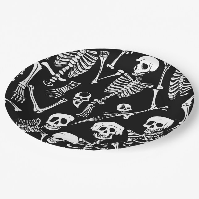 Skeleton Crew Paper Plate (Angled)