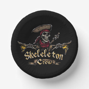 Skeleton Crew Paper Plate