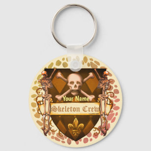 Skeleton Crew Shield  Keychain