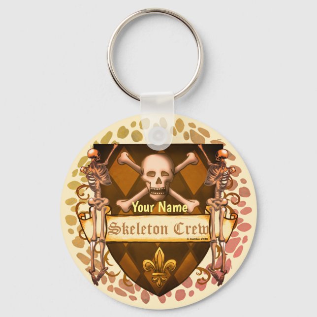 Skeleton Crew Shield  Keychain (Front)