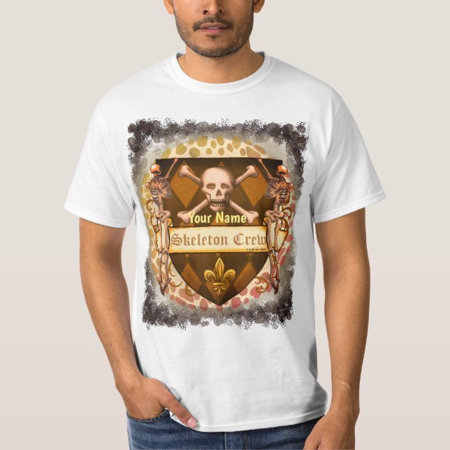 Skeleton Crew Shield  T-Shirt (Front)