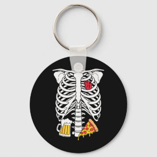 Skeleton Dad Halloween Pregnancy Couples Costumes Keychain