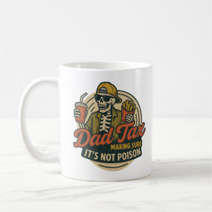 Skeleton Dad Tax Snack Inspector Coffee Mug