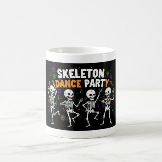 Skeleton Dance Party Halloween Funny Spooky Coffee Mug