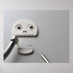 Skeleton Dental Treatment Poster