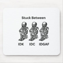 Skeleton Design on a mouse pad