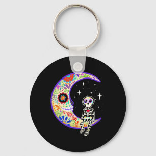 Skeleton Dia De Los Muertos Skeleton Performance Keychain