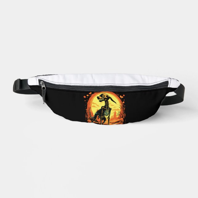 Skeleton Dog Halloween Art Fanny Pack (Front)