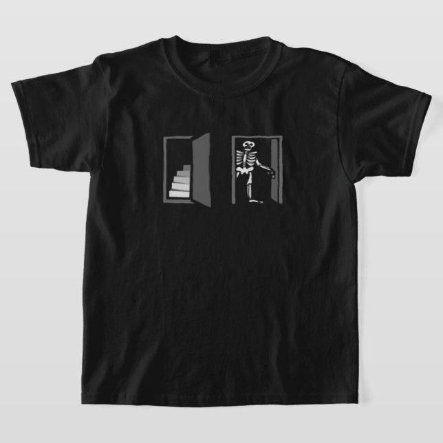 Skeleton Door Tee [v2] (Laydown)