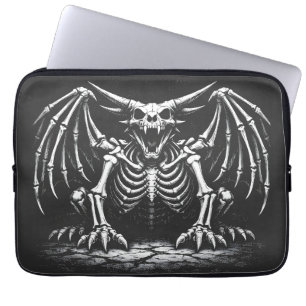 Skeleton Dragon by BurnsInHell Laptop Sleeve