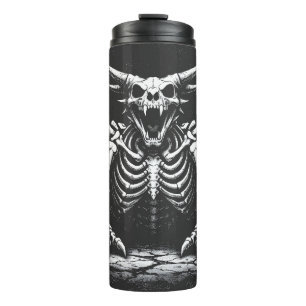 Skeleton Dragon by BurnsInHell Thermal Tumbler
