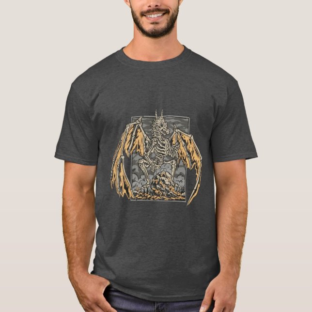 Skeleton Dragon  T-Shirt (Front)