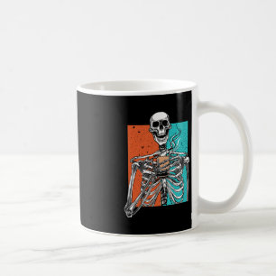 Skeleton Drinking Coffee Lover Funny Halloween Sku Mug