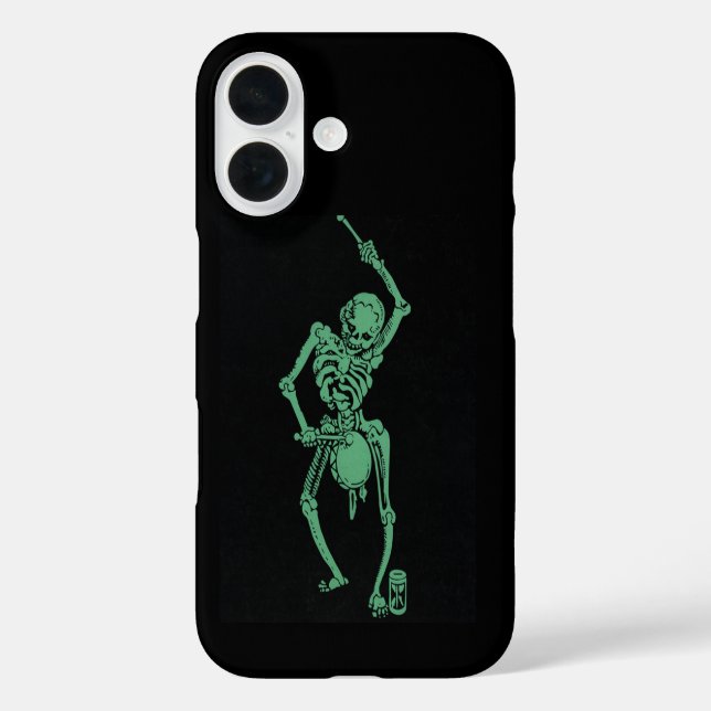 Skeleton Drummer Case-Mate iPhone Case (Back)