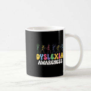 Skeleton Dyslexia Awareness Dyslexia Mental Health Coffee Mug