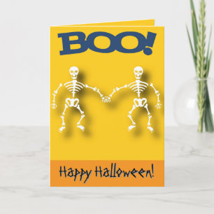 Skeleton editable Halloween Card