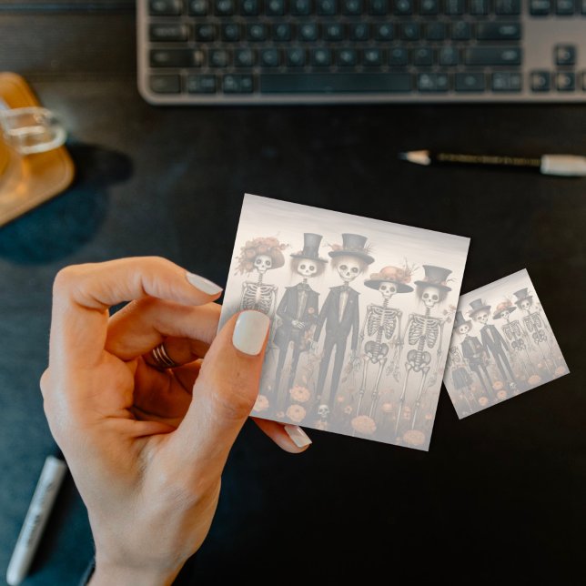 Skeleton Family Halloween Post-it Notes (Creator Uploaded)