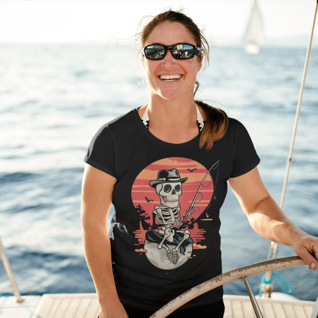 Skeleton fisherman halloween T-Shirt (Creator Uploaded)