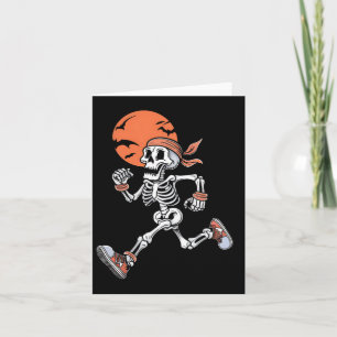 Skeleton Funny Halloween Costume Men Women Kids  Card