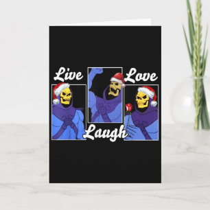 Skeleton Funny Hat Christmas Card