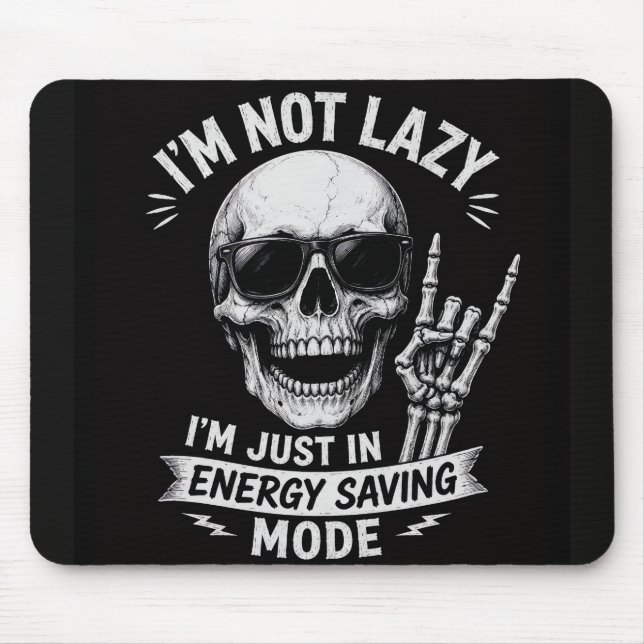 Skeleton Funny Vibes Mouse Pad (Front)