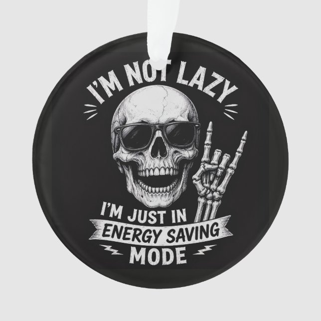 Skeleton Funny Vibes Ornament (Front)