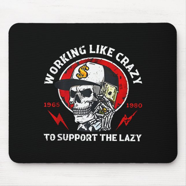 Skeleton Gen X Working Like Crazy To Support The L Mouse Pad (Front)