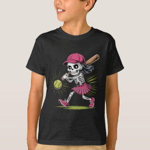Skeleton Girl Softll Halloween Costume Design T-Shirt