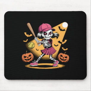 Skeleton Girl Softll Halloween Pumpkins And Ts Cos Mouse Pad