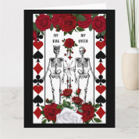 Skeleton gothic couple king queen