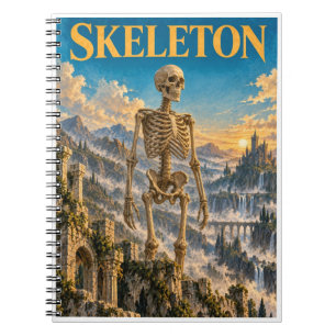 Skeleton, Gothic Fantasy Monster Notebook