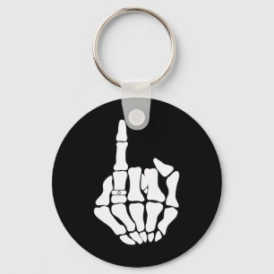 Skeleton Groom Wedding Just Married Spooky Gothic Keychain