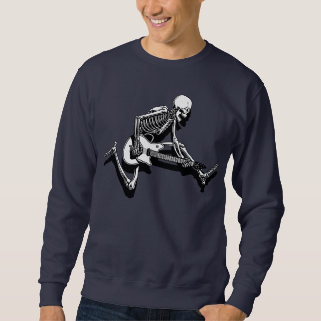 Skeleton Guitarist Jump Sweatshirt (Front)