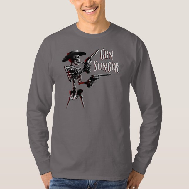 Skeleton GunSlinger T-Shirt (Front)