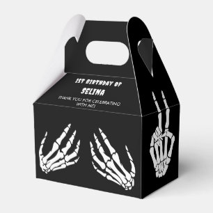 Skeleton Halloween Birthday Favor Box