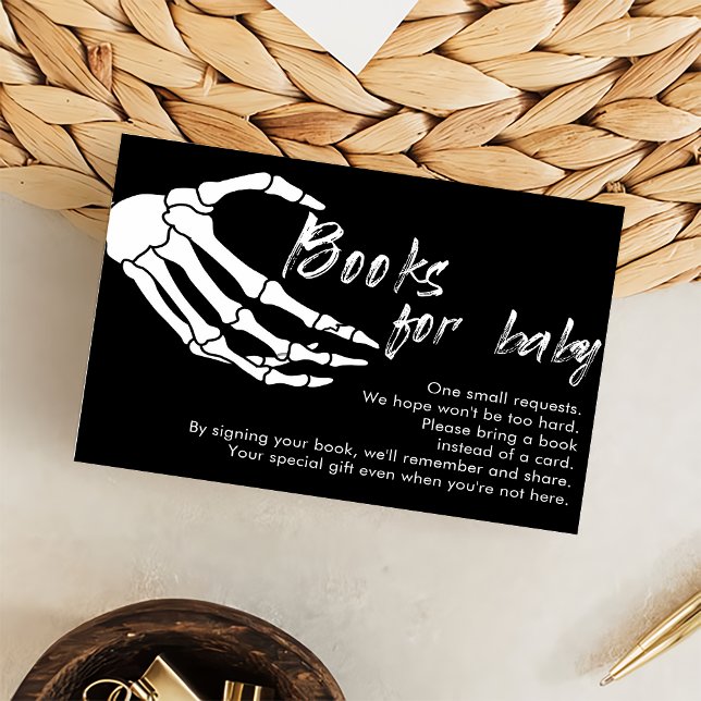 Skeleton Halloween Book For Baby Enclosure Card (Creator Uploaded)