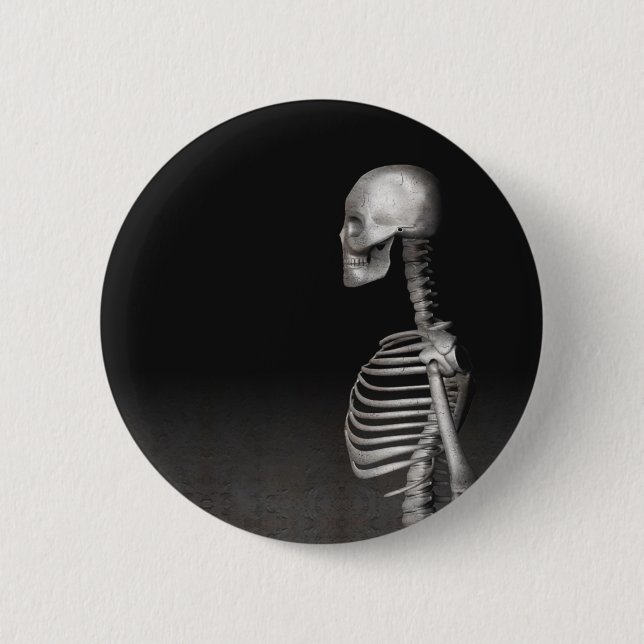 Skeleton - Halloween Button (Front)