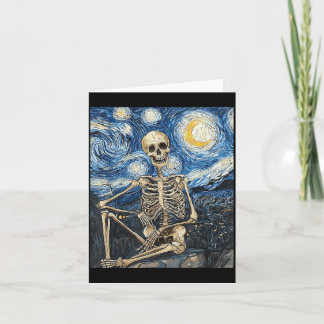 Skeleton Halloween Costume Style Card