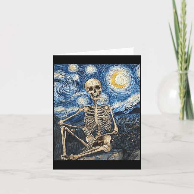 Skeleton Halloween Costume Style Card (Front)