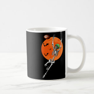 Skeleton Halloween Football Player Coffee Mug