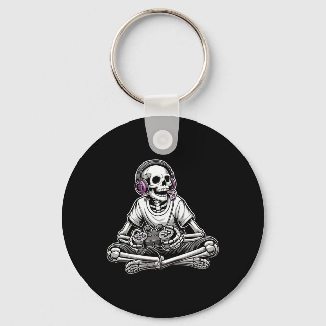 Skeleton Halloween  Keychain (Front)