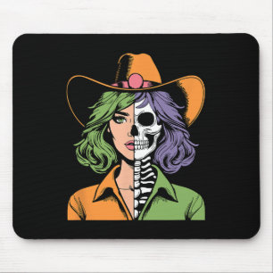 Skeleton Halloween Mouse Pad