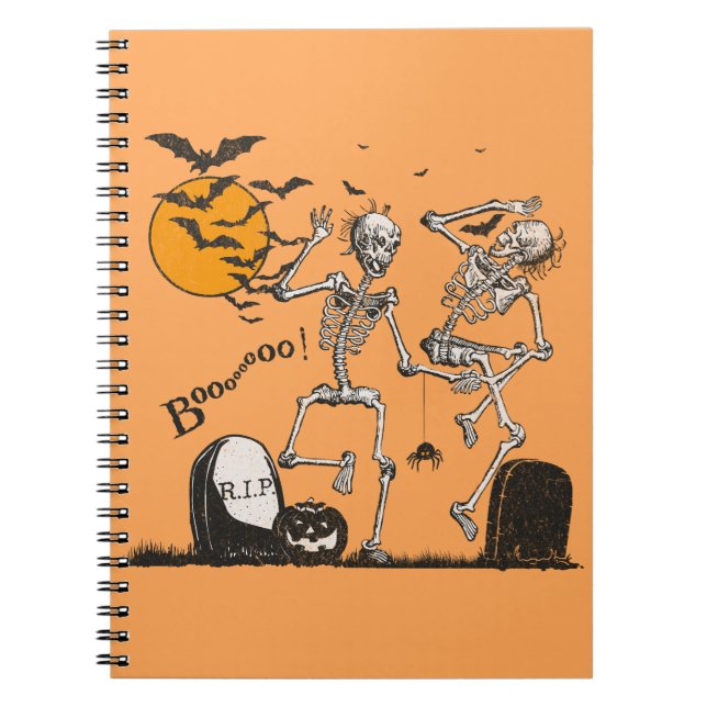Skeleton Halloween party Notebook (Front)