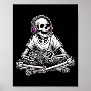 Skeleton Halloween Poster