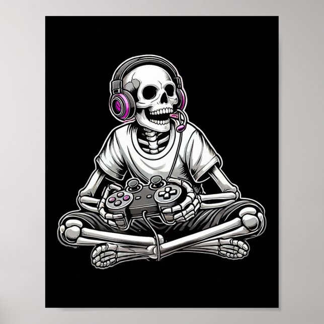 Skeleton Halloween  Poster (Front)