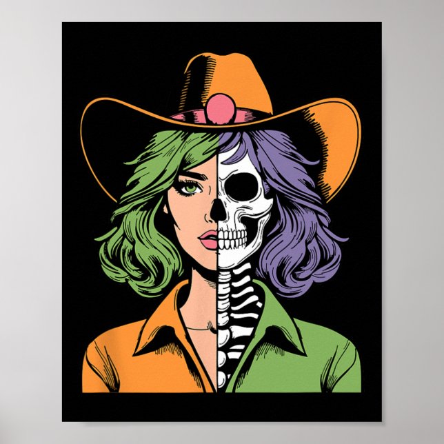 Skeleton Halloween  Poster (Front)