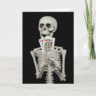 Skeleton Halloween Wedding Congratulations Card