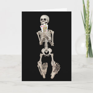 Skeleton Halloween Wedding Congratulations Card