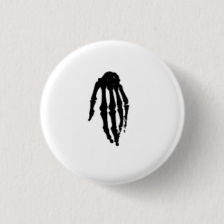 Skeleton Hand 1 Inch Round Button